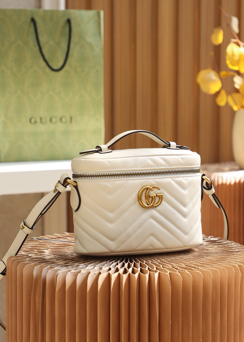 Gucci Mermont Bag White