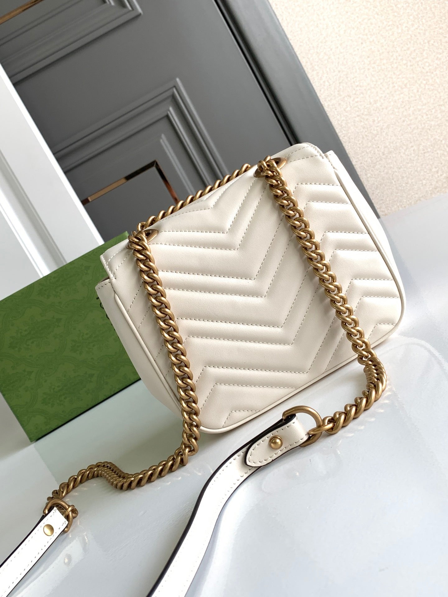 Gucci Marmont Cube White
