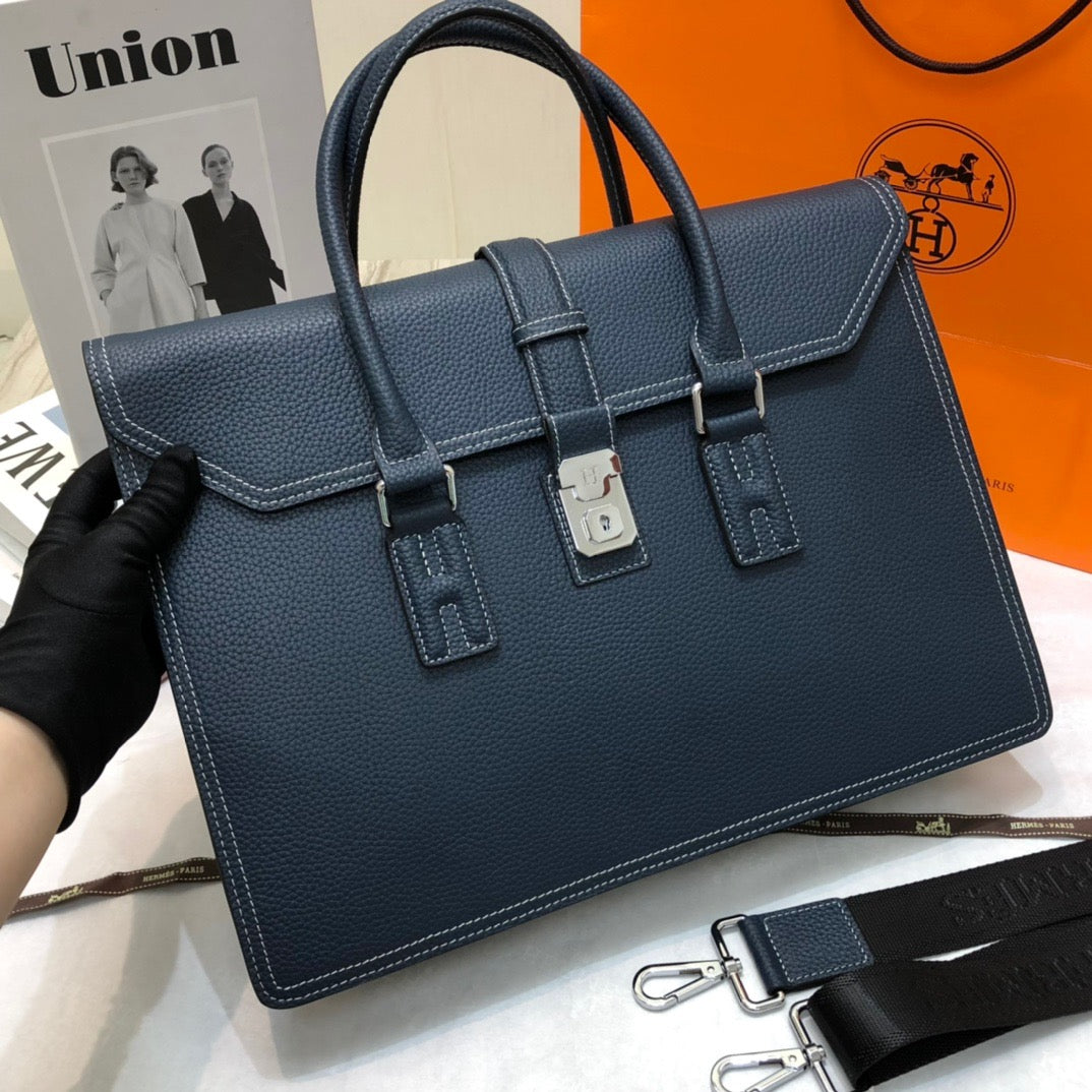 Hermes Leather Briefcase