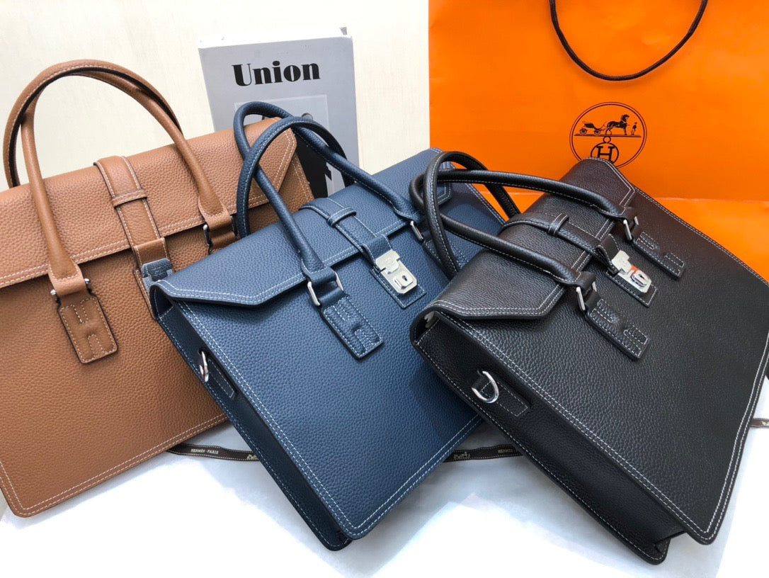 Hermes Leather Briefcase