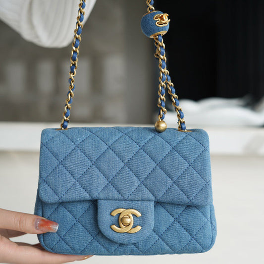Chanel 22C Denim Mini Flap